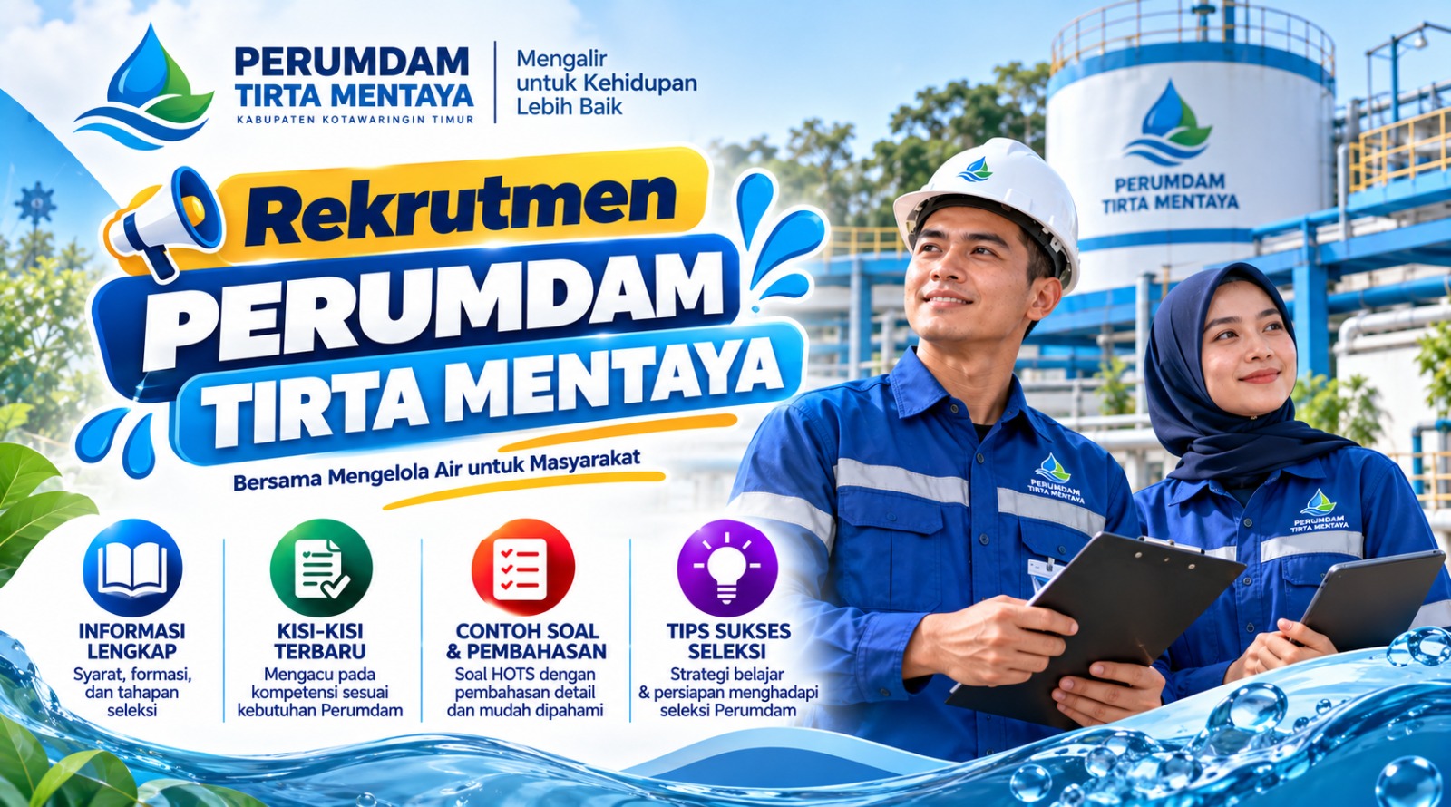 Soal Tes Rekrutmen Perumdam Tirta Mentaya: Unit IKK & IKK Parenggean 