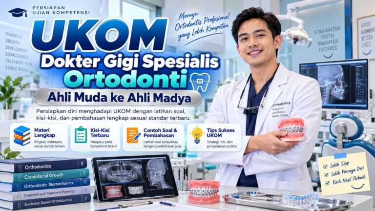 Soal UKOM Dokter Gigi Spesialis Ortodonti Ahli Muda ke Ahli Madya + Pembahasan Lengkap