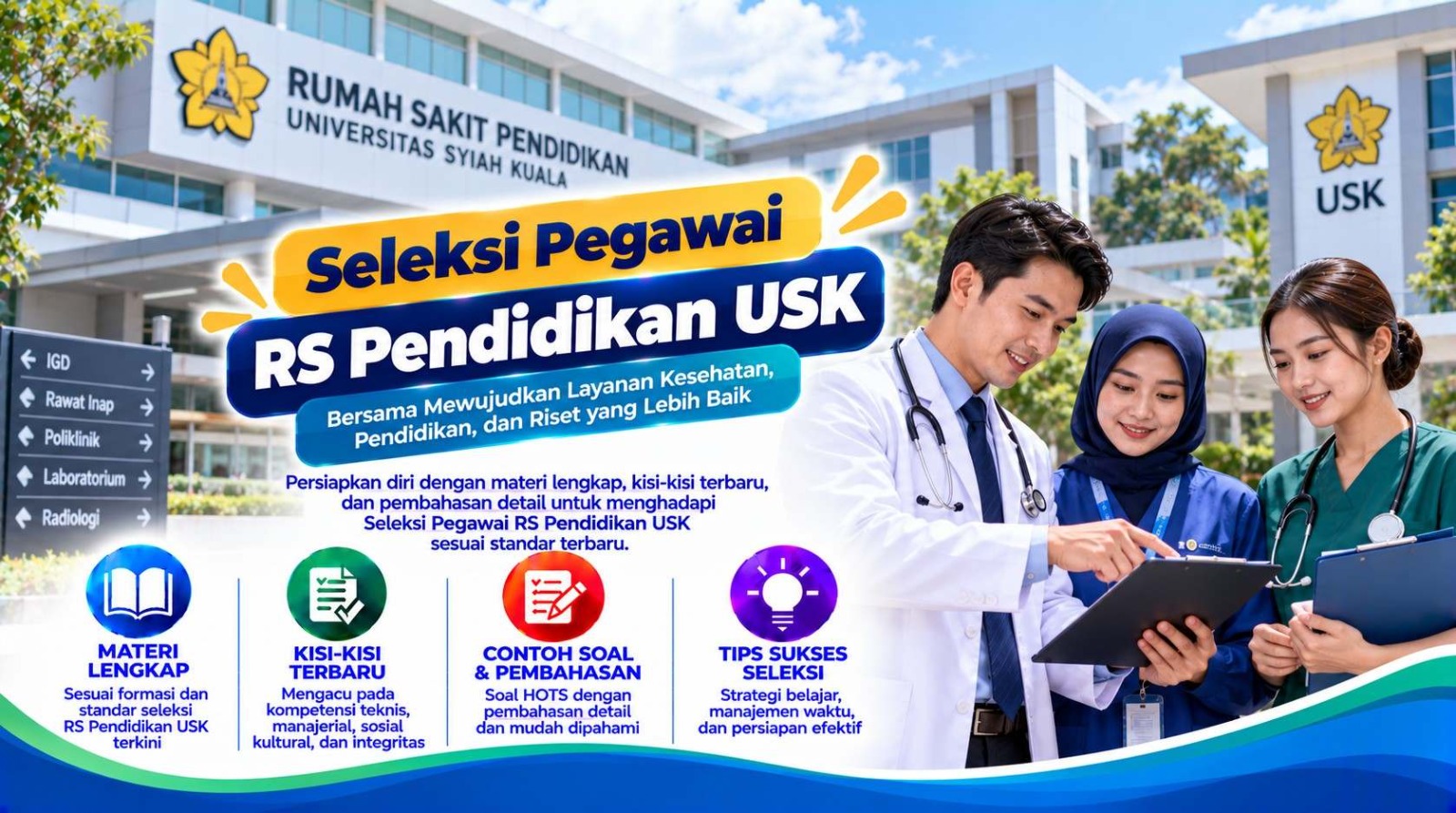 seleksi peagawai rs pendidikan usk